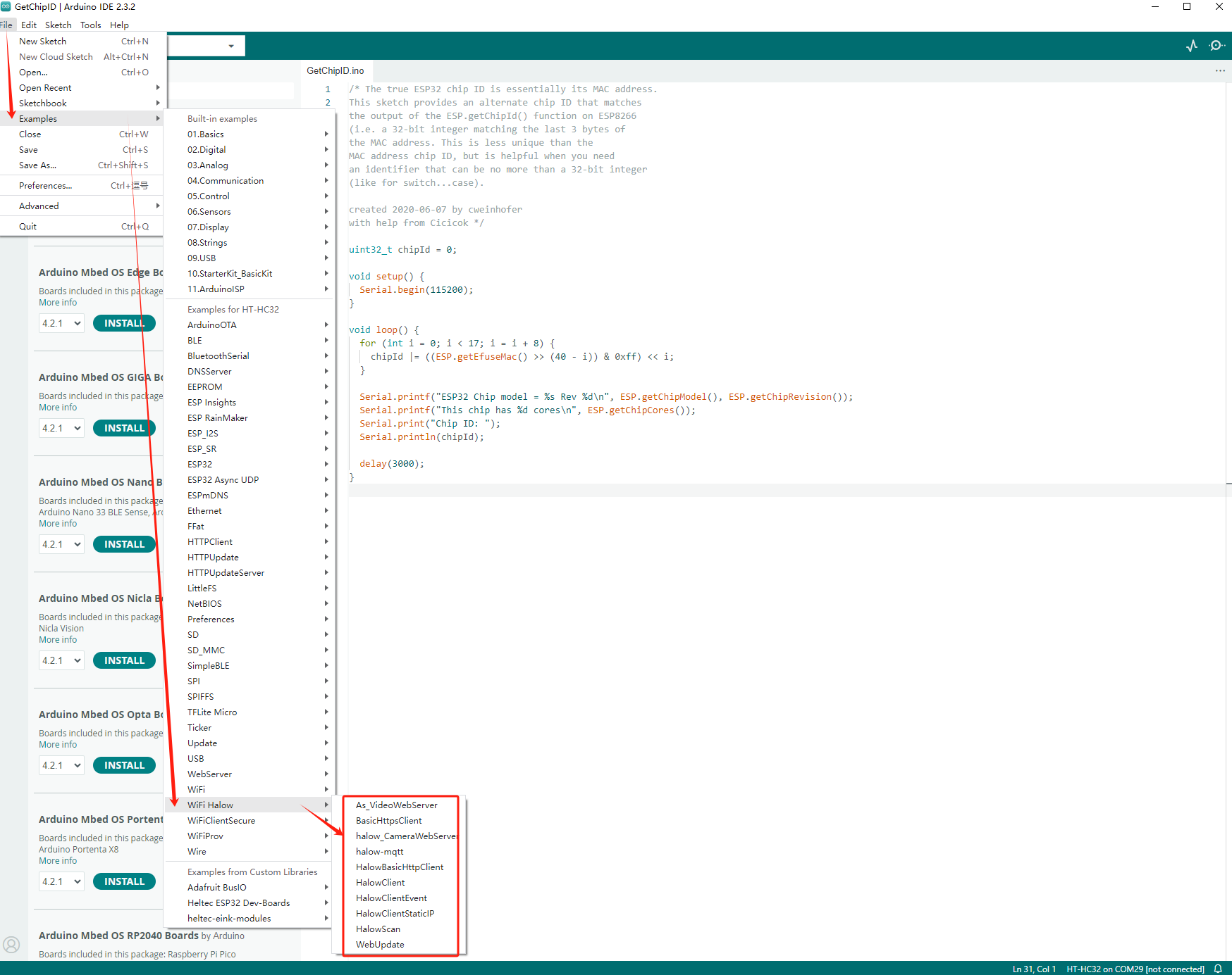 Arduino IDE Examples