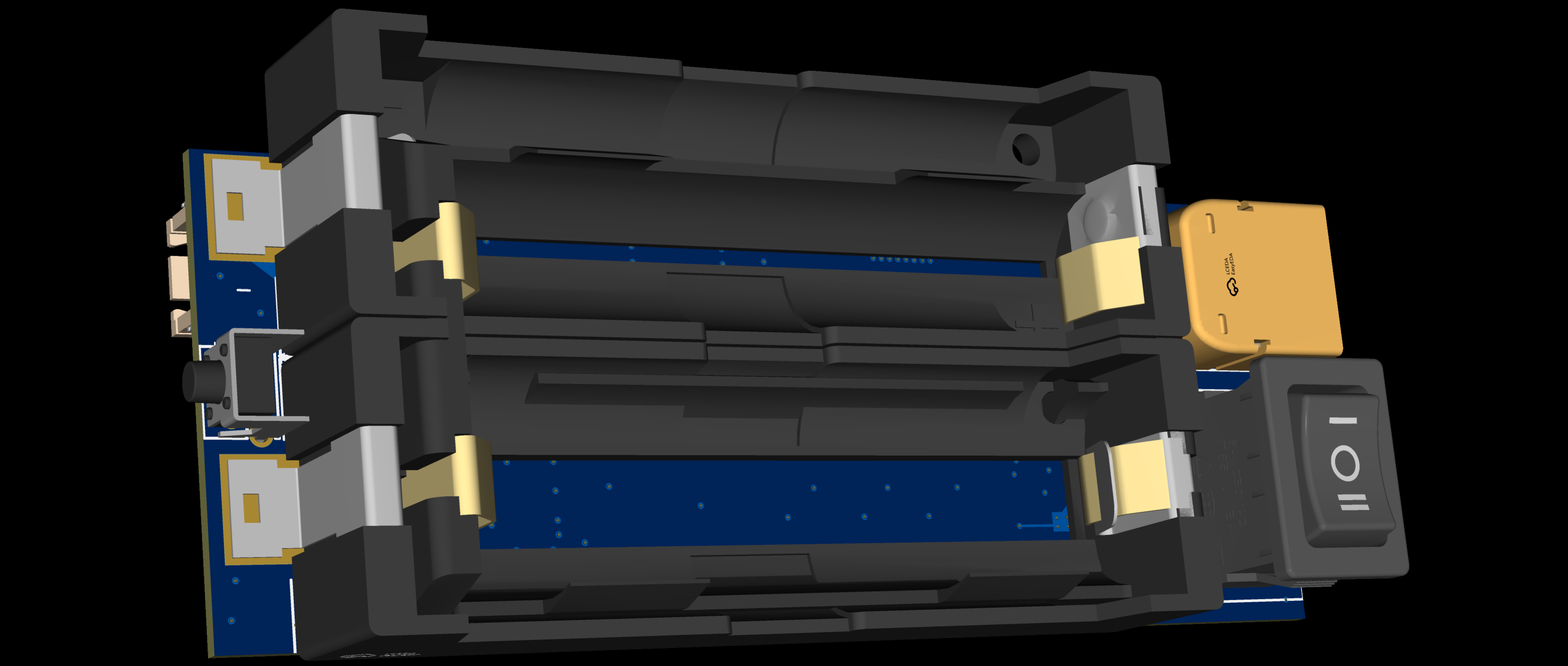 PCB Rendering Connectors